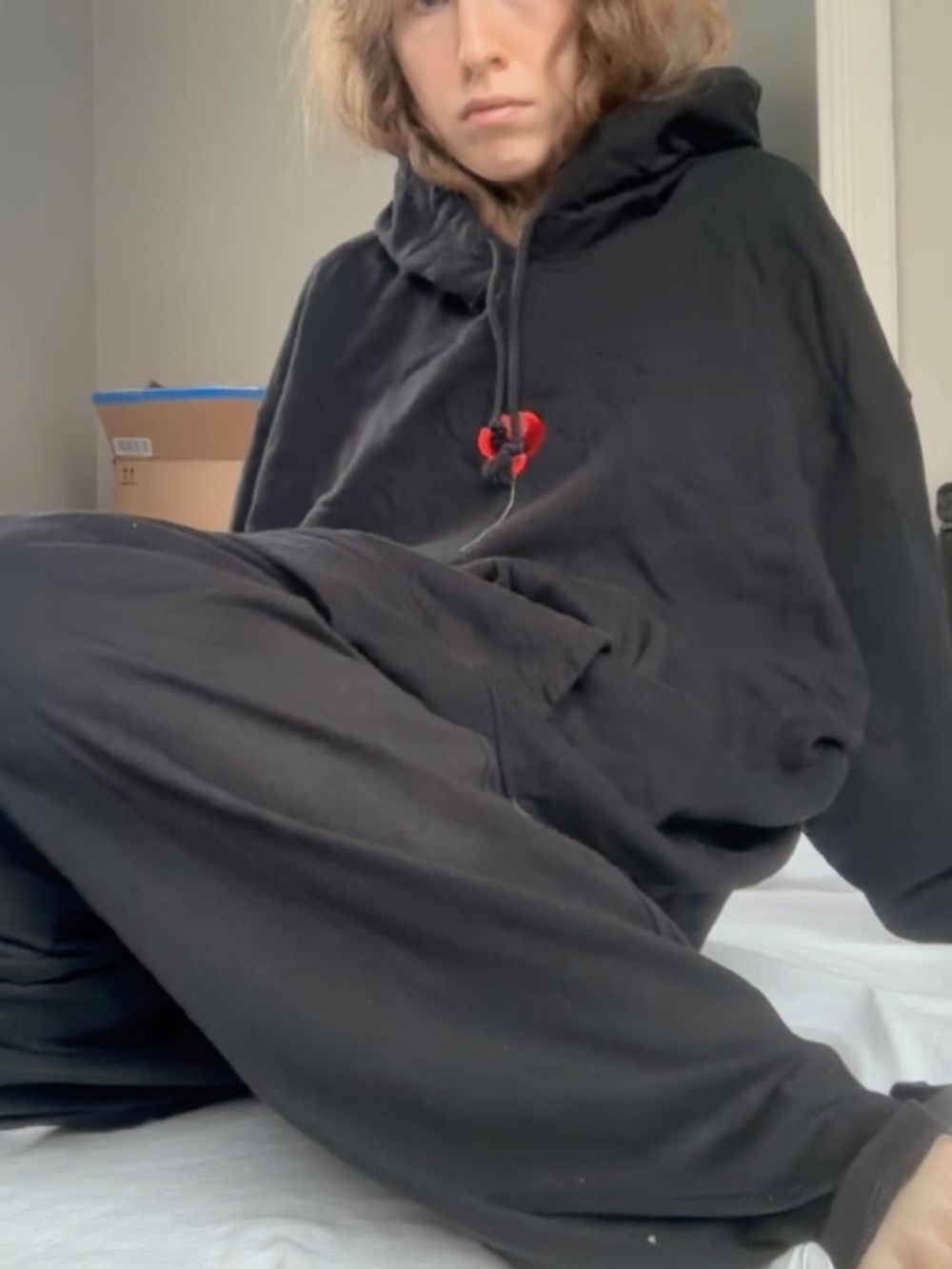 Black Hoodie “Herbarium” — Local Georgian Brand — XXL